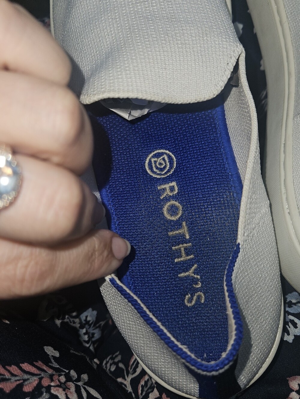 White Rothys Slip Ons - Picture 4 of 5